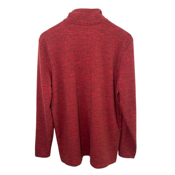 SWISSTECH Sweatshirt Men's Red Stretchy Half Zip Pullover Size Large - Picture 4 of 7